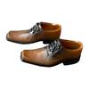 1:6 Scale Miniature Formal Dress Shoes, Formal Lace up Shoes, Miniature Figure Costume Accessory for 12'' Male Dolls Figure, Brown