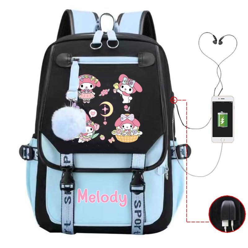 Cartoon Pink Rabbit Children'S School Bag Elementary School Girls Large Capacity Japanese Girls Backpack
