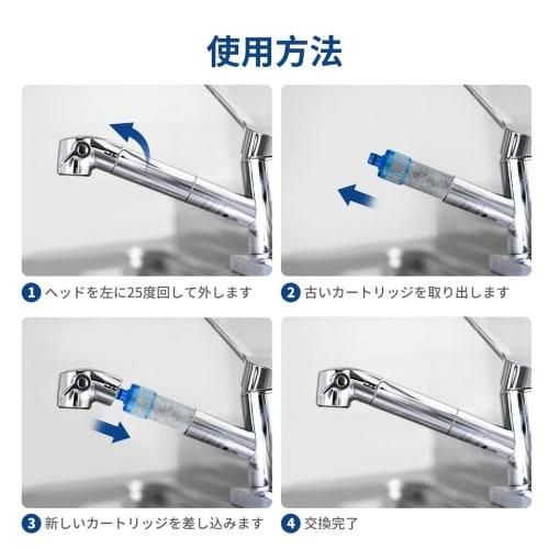 JF-20-A Replacement Water Purification Cartridge [Universal Compatible] (5+1 Substance Removal, PFOS/PFOA, and High Chlorine Removal) High-Grade Type