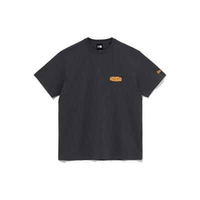 New Era Letter Logo Printed Short Sleeve T-Shirt Unisex T-Shirts Black 13546425