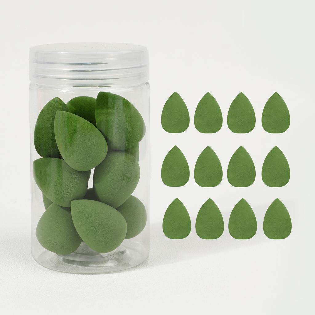 12pcs Mini Beauty Sponge Egg Water Drop Small Makeup Egg Powder Puff Dry Wet Combined Cosmetic Tools With Storage Box