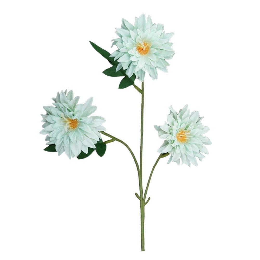 64cm Length Artificial Dahlia Flower 3 Heads Faux Flower New Simulation Flowers  Photography Props
