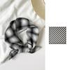 Small Fresh Literary Silk Scarf Square Scarf Plaid Headscarf 55 Cotton Square Scarf Versatile Clothing Binding Bag Decorative Scarf Scarf Scarf