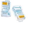 Conector Shanze Cat5e RJ45 Cabeça de Cristal Banhada a Ouro