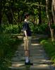 ORDINARY PEOPLE Re: Classic Silk Refined Raw Bermuda Pants [Beige]