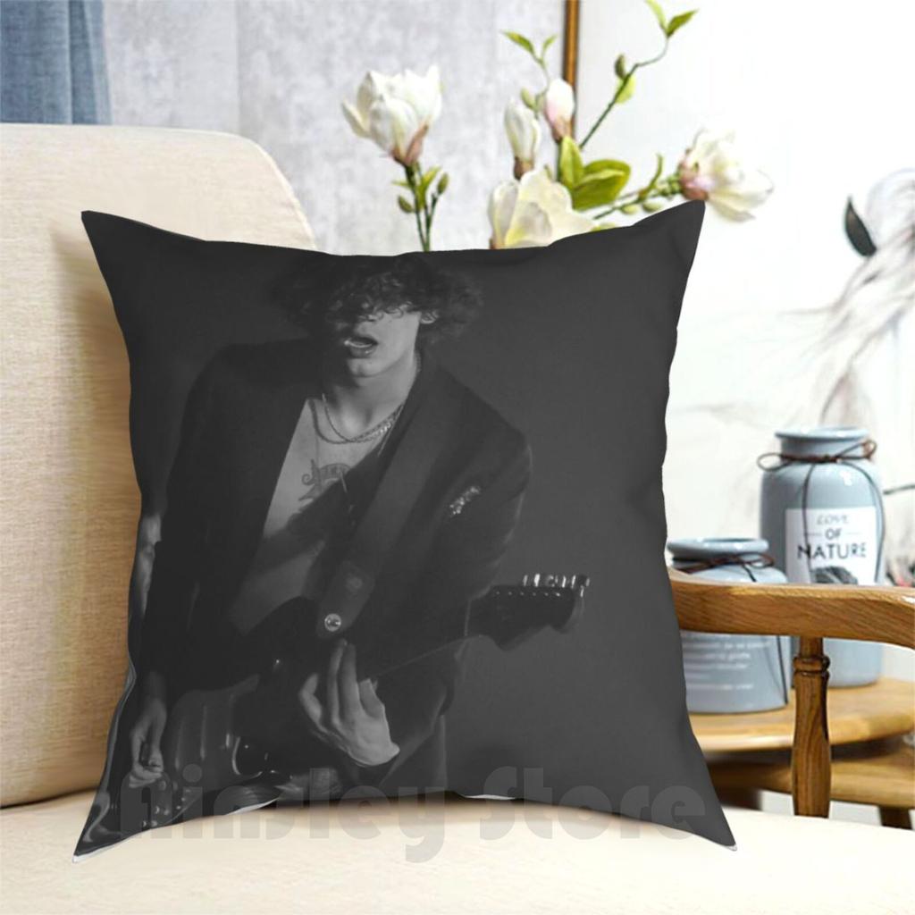 Pillow Case Printed Home Soft Throw Pillow Matt Healy Pop Punk Indie Dance Music Band Guitar Stage Show Live