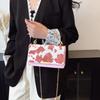 Yogodlns Women PU Leather Small Handbag Cow Print Crossbody Shoulder Bag for Work Daily Shopping Travel Phone Purse