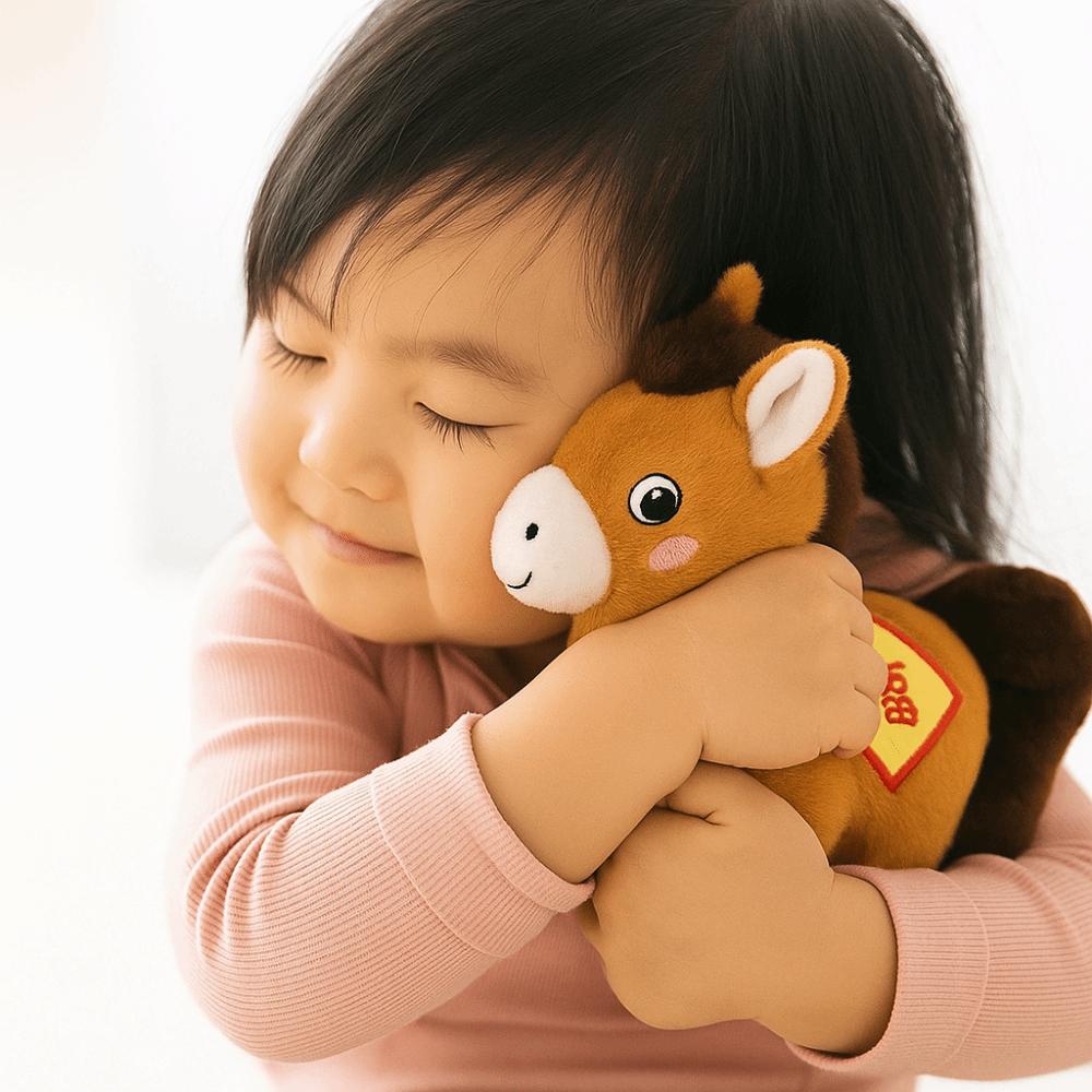 Soft Horse Mascot Stuffed Animal PP Cotton Horse Plush Doll Pentant Year of Horse