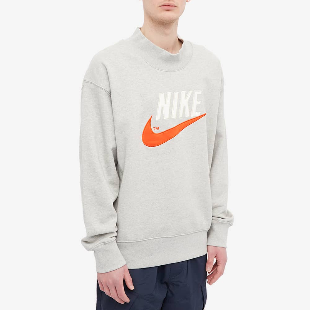 Nike Logo Baskılı Kazak Kazak Erkek Üst Gri DM5273-050