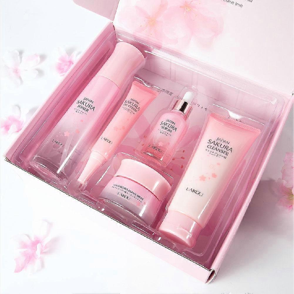 Sakura Skin Care Set Skincare Moisturizing Gift Kit Blossom Extract