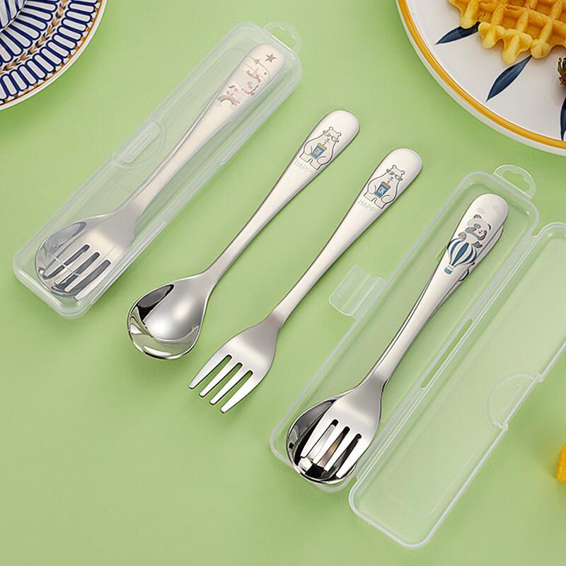 Ruhan 304 Stainless Steel Balloon Bear Kids Spoon