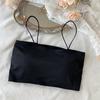 Korean Style Summer Ice Silk One-Shoulder Camisole with Anti-Exposure Back