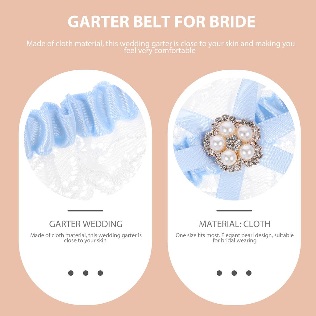 Belt Bowknot Garters Bride Lace European and American for Wedding Leg Bridesmaid