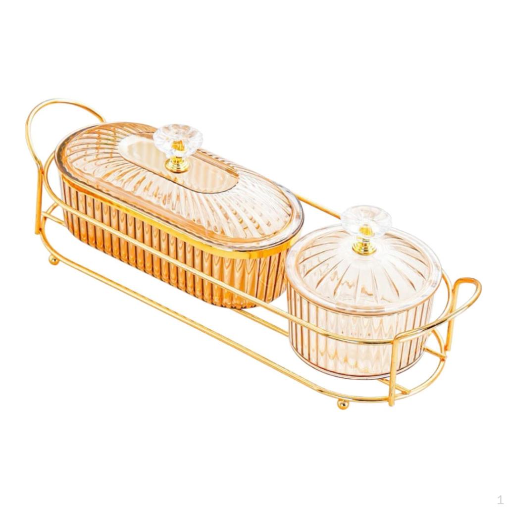 Dried Fruit Plate Cookie Jar Food Storage Box Snacks Dish Candy Nut Seasoning Containers for