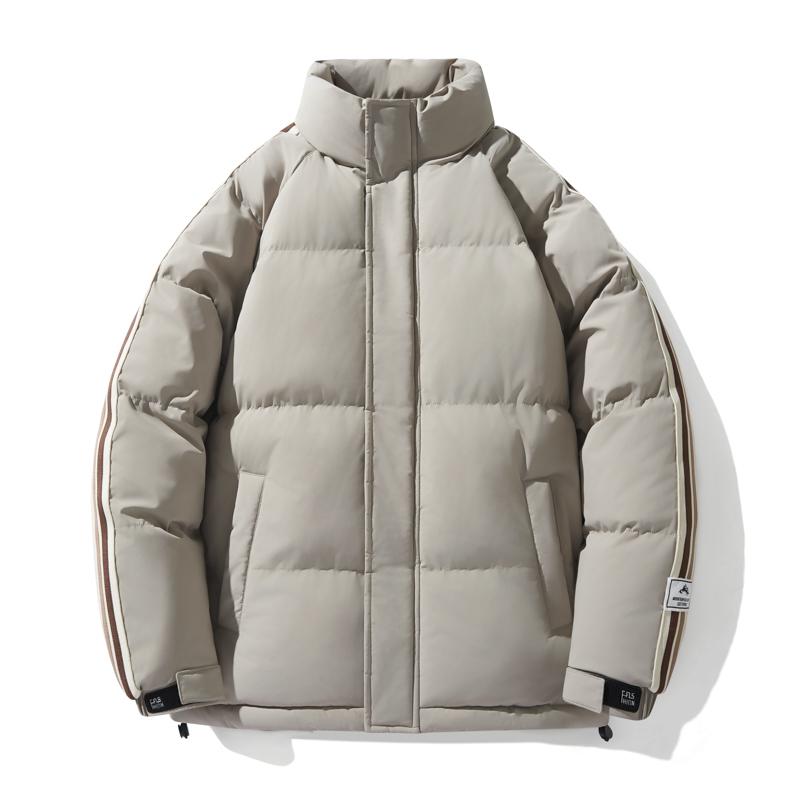 Dunjacka Herr Plus Size Casual Jacka Ståkrage Tjock Varm Bomullsjacka Herr