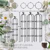 Caroeas Rose 25cm Wide x 180cm Metal Plant Training Gardening Obelisk Stand for Climbing Vines and Outdoor Home Gardening Easy Suitable for Climbing