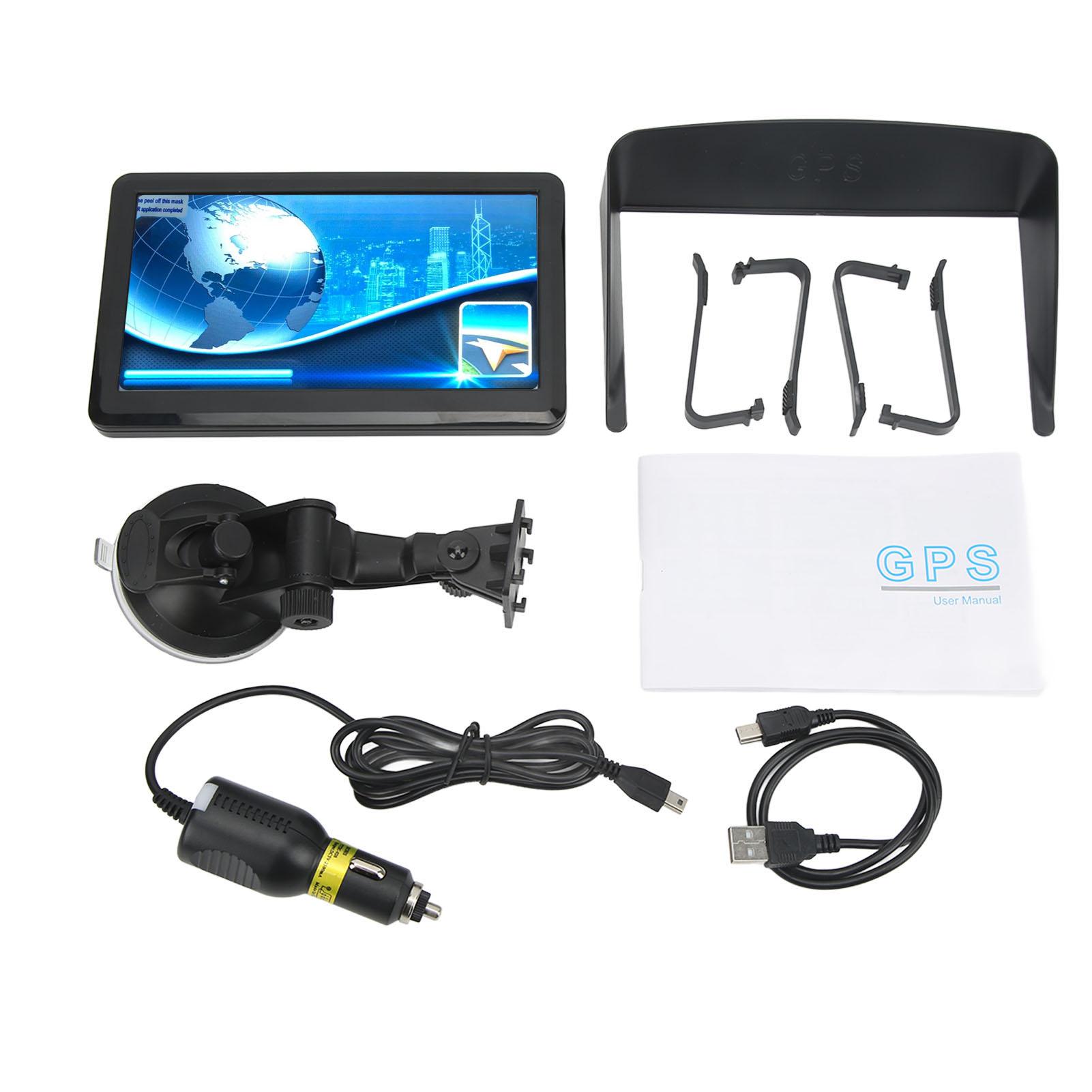 

Universal 7in Car GPS Navigator High Definition Touch Screen Navigation with Bracket for Truck