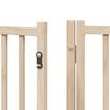 6 Piece Foldable Dog Gate 480 cm Poplar Wood