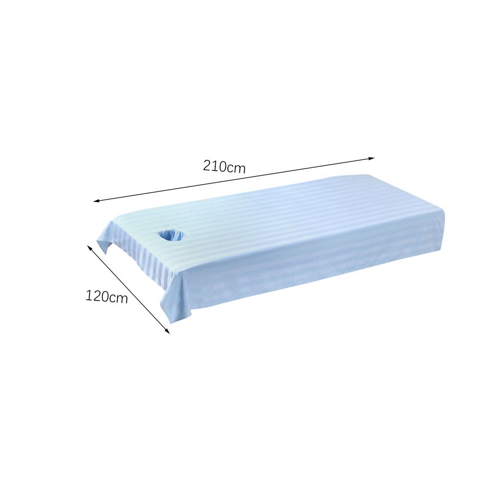 120cmx210cm Beauty Salon Bed Sheet Waterproof Massage Bed Cover Spa Treatment Couch Tablecloth with Face Breath Hole Lightweight