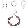 Blood Drop Tassel Bat Necklace Bracelet Earrings For Alternative Fashion