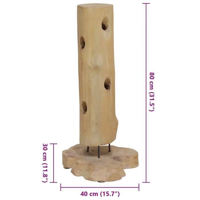 VidaXL Teck Massif Casier à Bouteilles pour 8 Bouteilles Organisateur de Bouteilles Support Range Bouteille Casier à Vin 288812