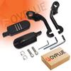 FOVPLUE Highway Foot Long Angle Adjustable Highway Pegs for Harley Street Electra Road Dyna with Engine Black 1.25" Pegs, Touring, Glide, Glide, King,