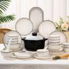 Modern Japanese-Style Ceramic Dinnerware Set