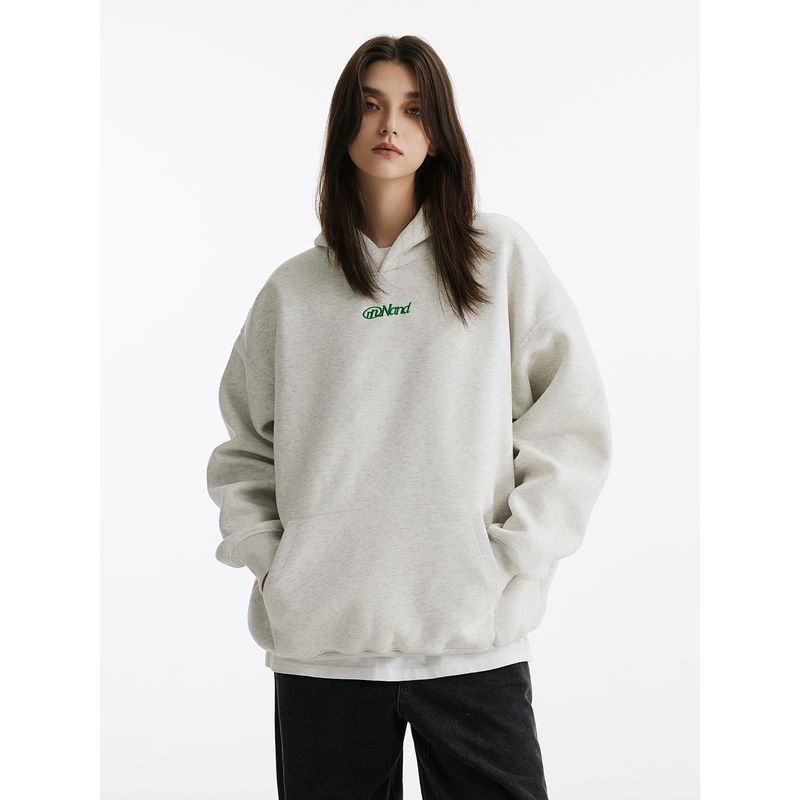 Men's American-Style Letter Print Sweatshirt, Unisex Autumn Wear, High-End Jacket, Heavyweight Oversized Hoodie