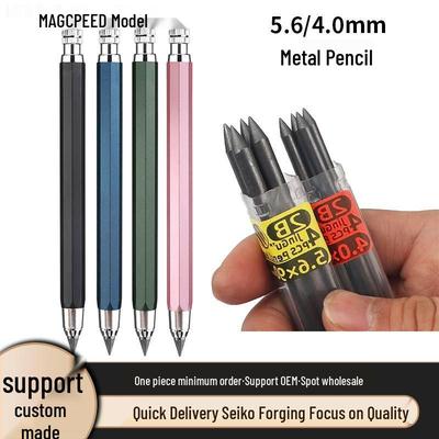 Automatischer Mechanischer Bleistift 5,6/4,0 mm für Ingenieurwesen, Skizzieren und Handgezeichnete Designs mit Metallgehäuse.