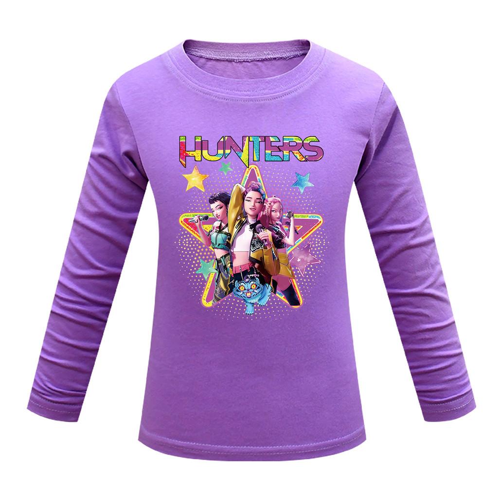 Kids Girls Anime Cartoon K-POP Printed Casual Long Sleeves T-Shirt Top