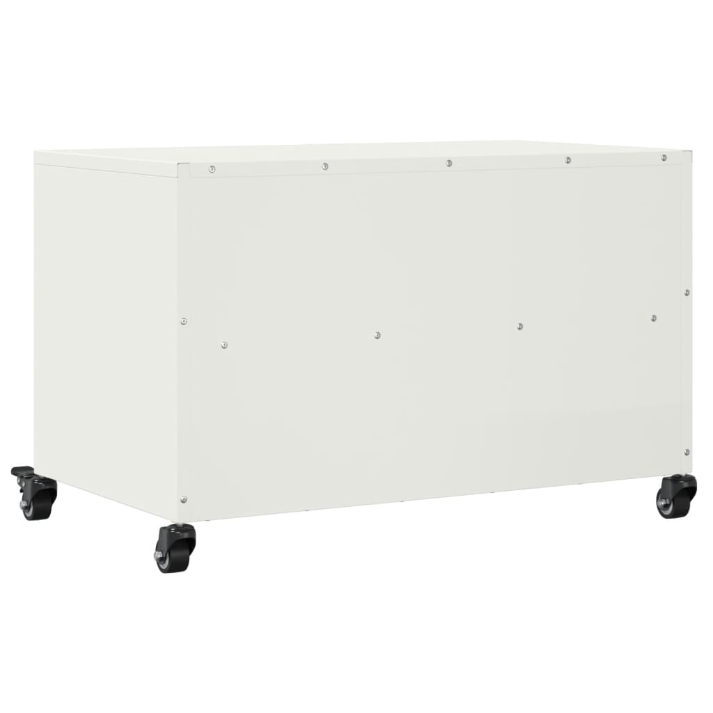 Vidaxl Szafka Rtv, Biała, 68X39X43,5 Cm, Stal