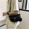 New Fashion Rhinestone Waist Belt Bag Lady Shiny Shoulder Crossbody Bags PU Leather Chest Pack for Women Handbags Xmas Gifts