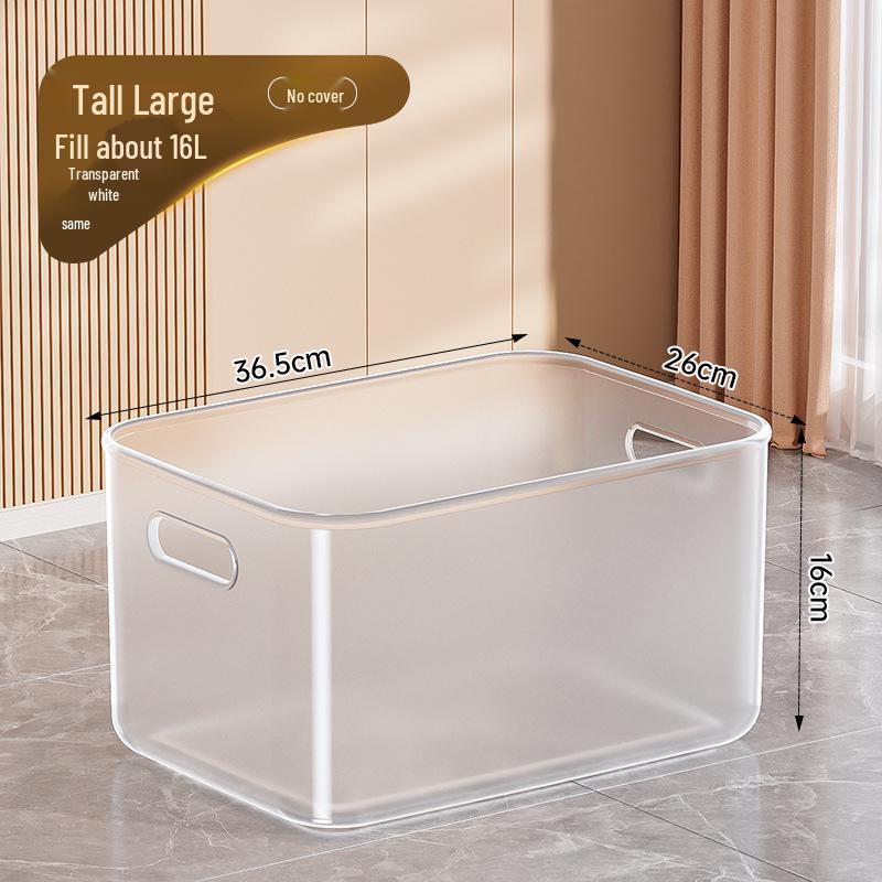 Clear Plastic Storage Box for Toys, Snacks, and Clothes 