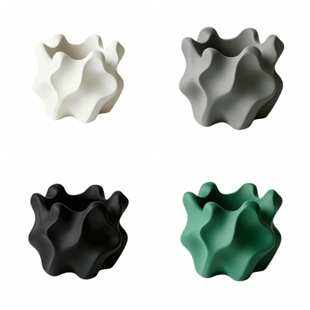Desktop Storage Succulent Pot 3D Printed Flowerpot Modern Retro Planter Pot  Office