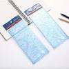 Zhiheng 2-Piece Multifunctional Drawing Template Set: Primary School Student Straight Ruler & Circle Design Tool.