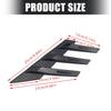 Universal Plastic Rear Window Side Spoiler Splitter For Car And SUVs With Adhesive Installation Enhances Aerodynamic