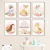 Forest Animals Owl Fox Rabbit Deer Nursery Nordic Posters And Prints Wall Art Canvas Painting Girl Pictures Baby Kids Room Decor
