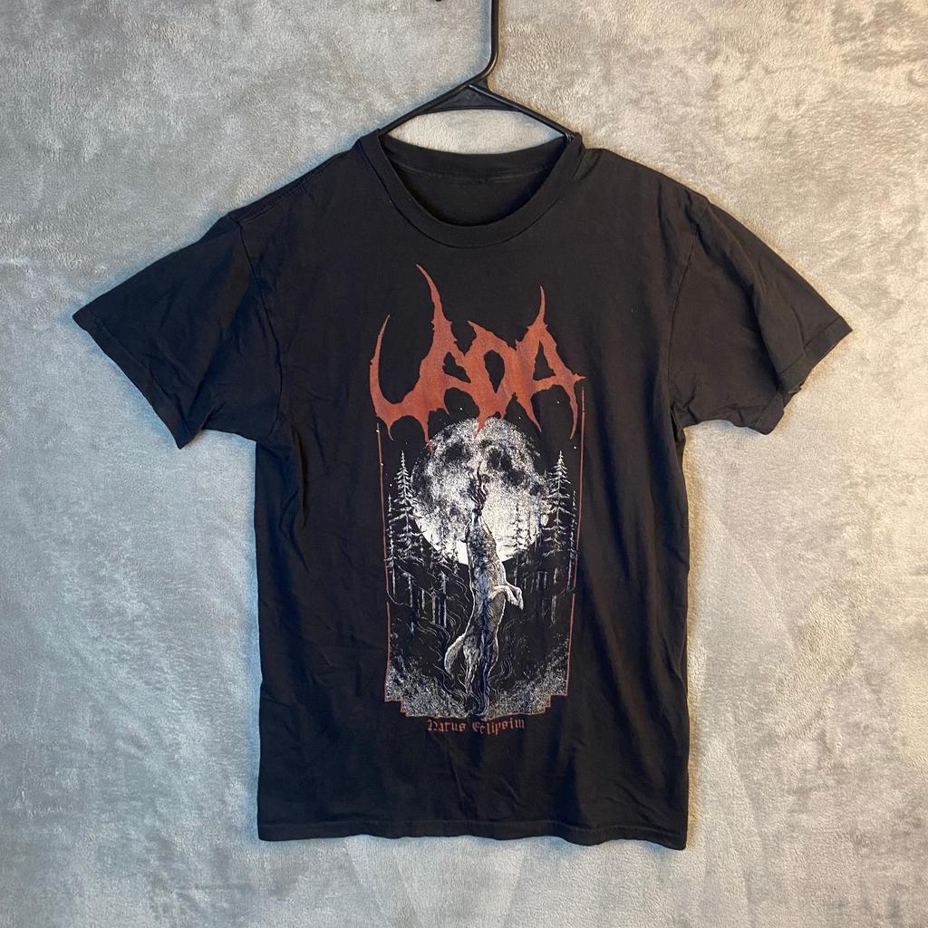 UADA Natus Eclipsim T Shirt Mens Small Black Metal Band Tee Double Sided Unisex T-Shirt