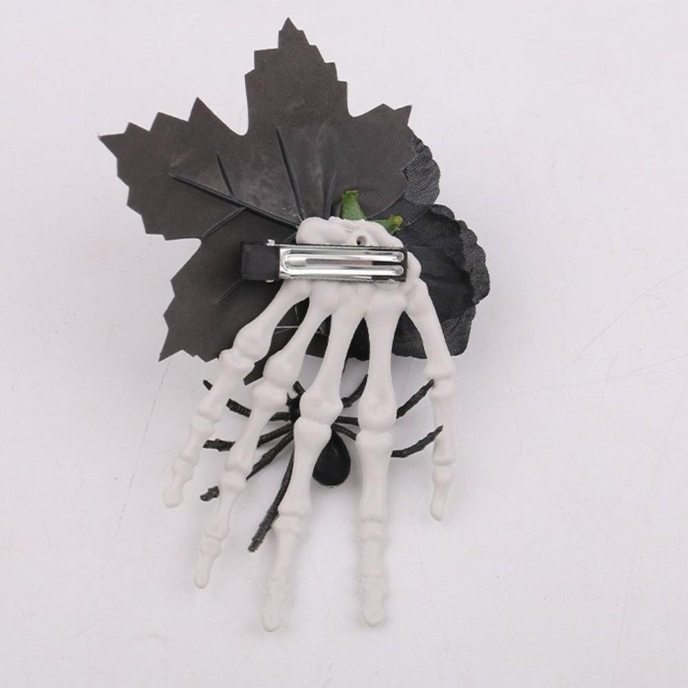 Cloth Ghost Claw Hair Clip Harajuku Halloween Headwear Skeleton Hand Hairpin  Children