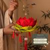 DIY Material Package Lotus Lantern Mid-Autumn Festival Paper Lanterns New Home Decorative Lights