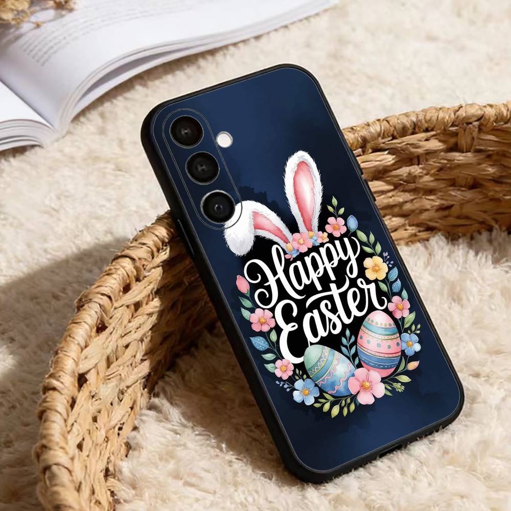 H-Happy Easter To You Phone Case For Samsung Galaxy A20,21s,22,31,32,52,53,72,73,80,91 Soft Black Shell