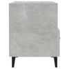Table de chevet - Maison Exclusive - Gris béton - Bois d'ingénierie - 1 tiroir &amp; 1 étagère