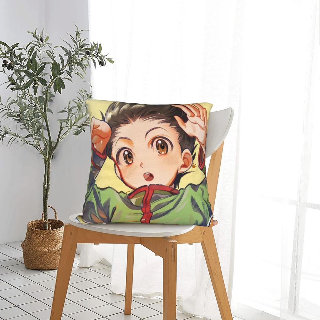 Pillow Cover Anime Gon Morden Pillow Case For Sofa Bedroom Home Decor Pillowcases