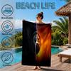 Powerful Warrior Kombat Beach Towel, Microfiber Beach Towel, Perfect For Pool, Beach, Travel, Home Decor Beach Party Fan gifts
