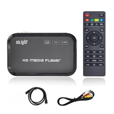 InLight Media Maksymalna Rozdzielczość Karta SD i USB oraz Zdjęcia i Komponentowy TV Odtwarzanie Zdjęć i Wideo na Dołączonym Kablu HDMI Odtwarzacz, 38402160p 30 kl./s,