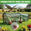 Safe Poultry Enclosure for Outdoors Foldable Chicken Tunnel, Portable Run, Instant Setup, Predator Netting Proof Run Outdoor Yard Protection