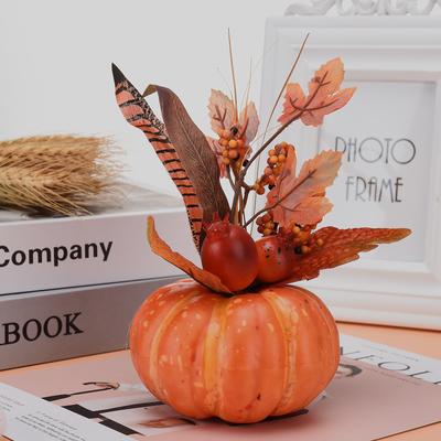 Artificial Pumpkins Maple Leaf Pomegranate Table Home Decor House Prop Autumn Fall Harvest Thanksgiving Halloween Decor