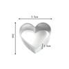 5-Piece Stainless Steel Heart Cookie, Vegetable & Fruit Cutter Set - Valentine's Day Special