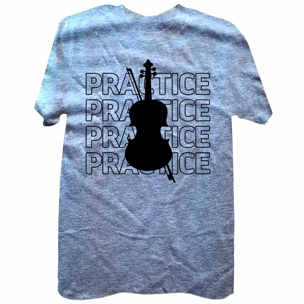 Ling Ling Violin Practice 40 Hours A Day T Shirts Streetwear Short Sleeve Birthday Gifts Summer Music Tshirt Mens Clothing