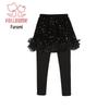 Fulomi Girls' Fleece-Lined Sequin Skirt-Leggings